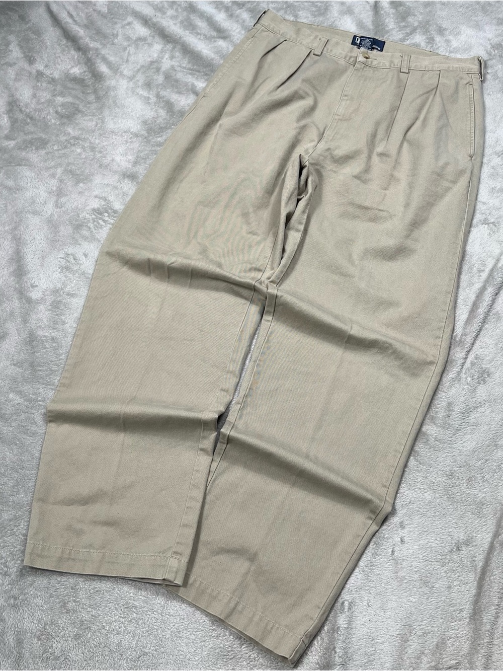 Vintage Polo Ralph Lauren Andrew Pants Mens 32x31 Beige Double Pleated Chinos